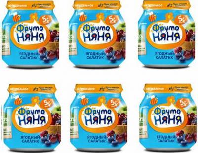 яблоко, вишня-черника, 100 г (детское пюре) – фото 8