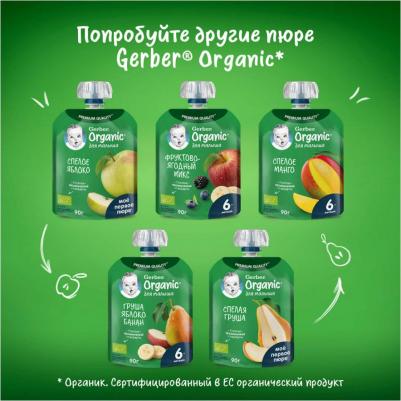 банан-манго-яблоко, со злаками, 90 г (детское пюре) – фото 20