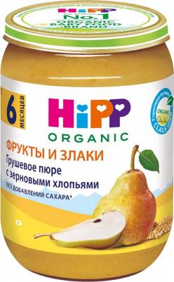 груша, со злаками, хлопья, 190 г (детское пюре) – фото 1