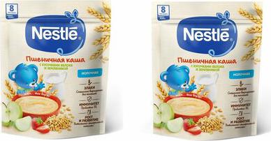 молочная, пшеничная, яблоко, земляника, 200 г – фото 1