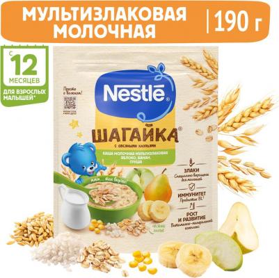 молочная, злаковая, банан-груша-яблоко, 190 г – фото 1