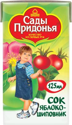 яблоко, шиповник, 125 мл (сок для детского питания) – фото 3