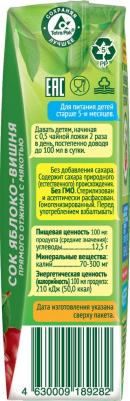 яблоко, вишня, 200 мл (сок для детского питания) – фото 12