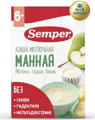 молочная, манная, банан-груша-яблоко, 180 г – фото 1