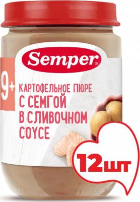 семга, картофель, со сливками, 190 г (детское пюре) – фото 16