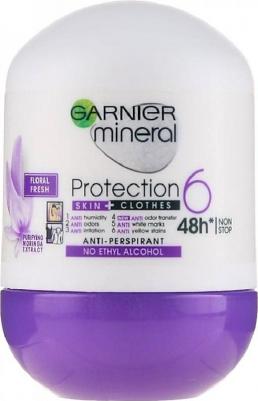 Дезодорант-антиперспирант ролик "Mineral, Защита 6, Весенняя свежесть", без спирта, защита 48 часов, женский, 50 мл – фото 4