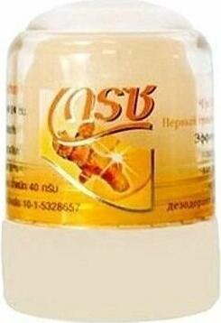 Дезодорант кристалл Crystal deodorant Turmeric Куркума, 40г – фото 2