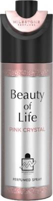 Дезодорант Beauty Of Life Pink Crystal woman Парюмированный, 200 мл – фото 1