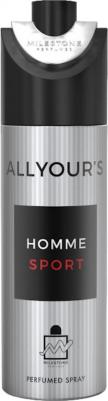 Дезодорант Парфюмированный All Your'S Homme men Sport, 200 мл – фото 1