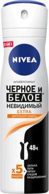 Антиперспирант-спрей Extra "Невидимый для черного и белого", 150мл – фото 1