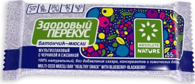 Батончик-мюсли здоровый перекус мультизлаковый с черникой и ежевикой 55 г – фото 5