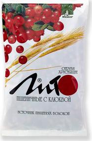 Отруби Лито хрустящие пшеничные с Ca 200г (клюква)