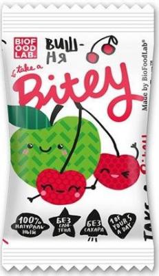 фруктовый Батончик фруктово-ягодный Bitey яблоко и вишня 25 г – фото 1