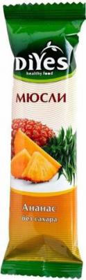 Батончик мюсли ананас без сахара, 25 г – фото 2