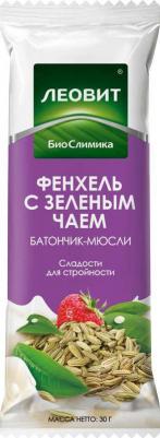 Батончик-мюсли с фенхелем и зеленым чаем, 26 шт по 30 г – фото 1