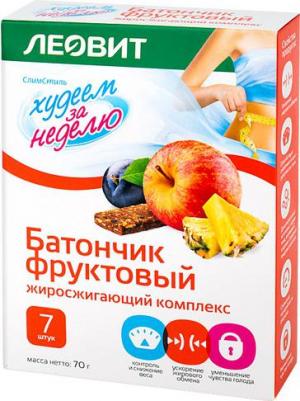 худеем за неделю батончик фруктовый жиросжигающ.комплекс 70г N7 – фото 3