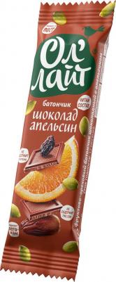 Батончик фруктово-ореховый "Шоколад и апельсин", 30гр – фото 3