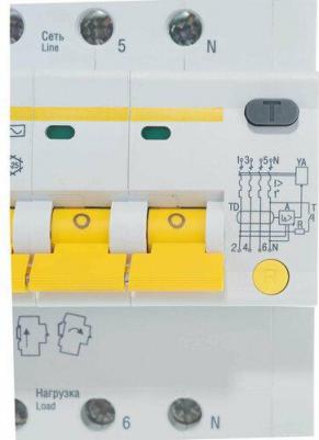 Дифференциальный автомат АД14 4Р 32А 30мА, MAD10-4-032-C-030 – фото 5