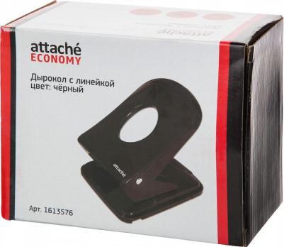 Дырокол до 40 листов черный с линейкой 4670072270043 – фото 3