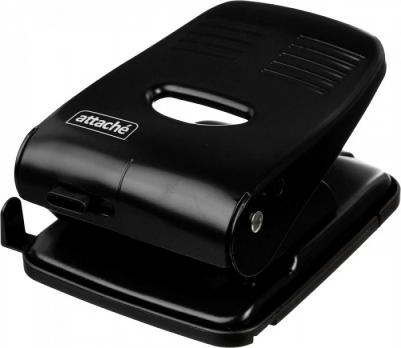 Дырокол до 40 листов черный с линейкой – фото 3