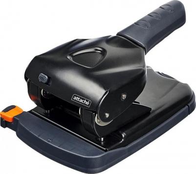 Дырокол Power до 65 листов черный с линейкой – фото 2