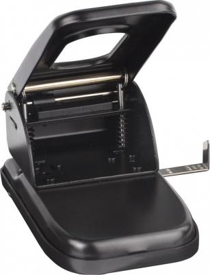 Дырокол металлический МОЩНЫЙ "Heavy duty", до 60 листов, черный, 226868 – фото 4