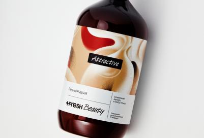 Гель для душа парфюмированный Attractive сливочная ваниль и бобы тонка, натуральный, увлажняющий, 900 мл – фото 2