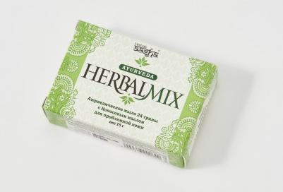 HERBALMIX Аюрведическое мыло 24 ТРАВЫ С КОКОСОВЫМ МАСЛОМ для проблемной кожи, 75 г – фото 2