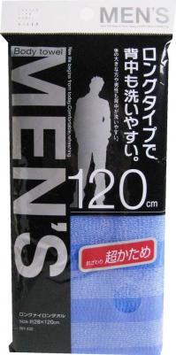 Массажная мочалка для мужчин LONG сверхжесткая удлиненная в полоску – фото 4