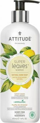 Мыло жидкое Super Leaves Листья лимона, 473 мл
