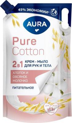 Крем-мыло Pure Cotton Хлопок и овсяное молочко, 2в1 для рук и тела 850мл