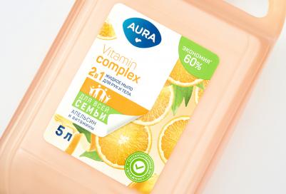 Жидкое мыло Vitamin Complex 2в1 для рук и тела Апельсин и витамины 5000мл – фото 7