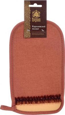 Аксессуары для ухода за телом Мочалка "Королевская", рукавица с декором- тесьма