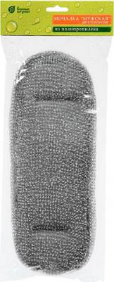 Мочалка Баннные штучки "Мужская", цвет: черный, 57 х 13 см – фото 8