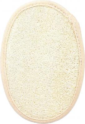 Мочалка из люфы, спонж овальный с хлопком – фото 10