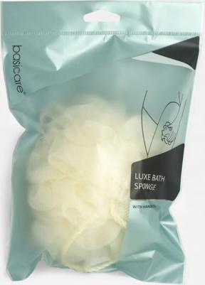 Мочалка со шнуром бежевая LUXE 1 шт – фото 1