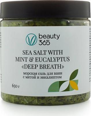 Морская соль для ванн Flowers Mint and eucalyptus 650 г – фото 2