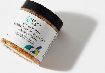 Соль для ванны Морская соль для ванн с васильком и календулой 650.0 – фото 3