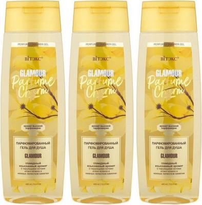 Парфюмированный гель для душа PARFUME CHARM GLAMOUR 400 мл. с чарующими нотами иланг-иланга и цветочно-пудровым шлейфом – фото 1