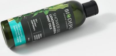 Гель для душа натуральный с эфирными маслами лемонграсса и мяты Lemongrass And Peppermint Essential Oils – фото 5