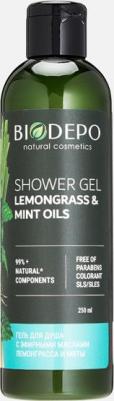 Гель для душа натуральный с эфирными маслами лемонграсса и мяты Lemongrass And Peppermint Essential Oils