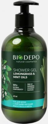 Гель для душа с эфирными маслами лемонграсса и мяты Shower Gel With Lemongrass And Peppermint Essential Oils – фото 1