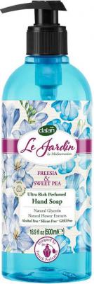 Мыло жидкое Парфюмированное жидкое мыло для рук Le Jardin аромат Фрезия и горошек 500