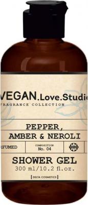 Гель для душа Unisex VEGAN.Love.Studio Pepper, Amber, Neroli, 300 мл – фото 1
