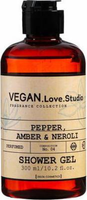 Гель для душа Unisex VEGAN.Love.Studio Pepper, Amber, Neroli, 300 мл – фото 3