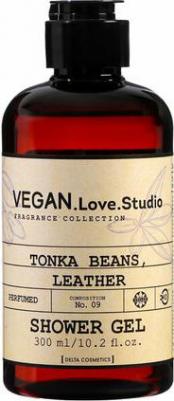 Гель для душа Unisex VEGAN.Love.Studio Tonka Beans, Leather, 300 мл – фото 1