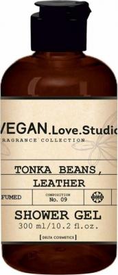 Гель для душа Unisex VEGAN.Love.Studio Tonka Beans, Leather, 300 мл – фото 2
