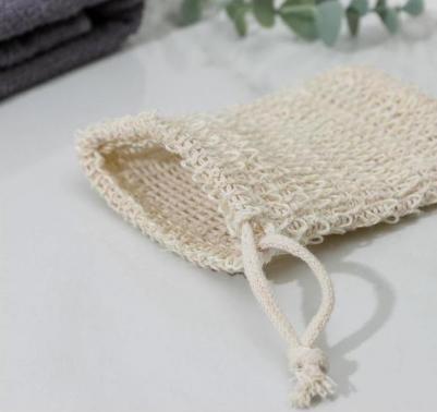 Мочалка для тела Мочалка-мешочек из сизаля, для вкладывания мыла, 10x14 см – фото 3