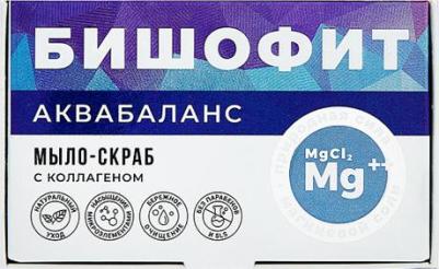 Мыло-скраб Бишофит Аквабаланс с коллагеном