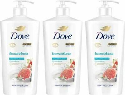 Крем-гель для душа Инжир и лепестки апельсина с сывороткой тройного увлажнения 610 мл – фото 1